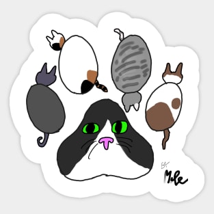 Cat Gang Sticker